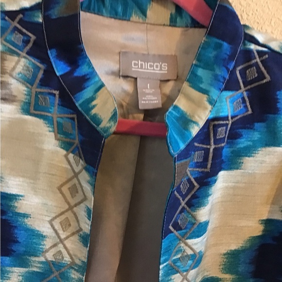 Beautiful Chicos jacket size 1 or size 8 $45 with free shipping - Picture 3 of 3